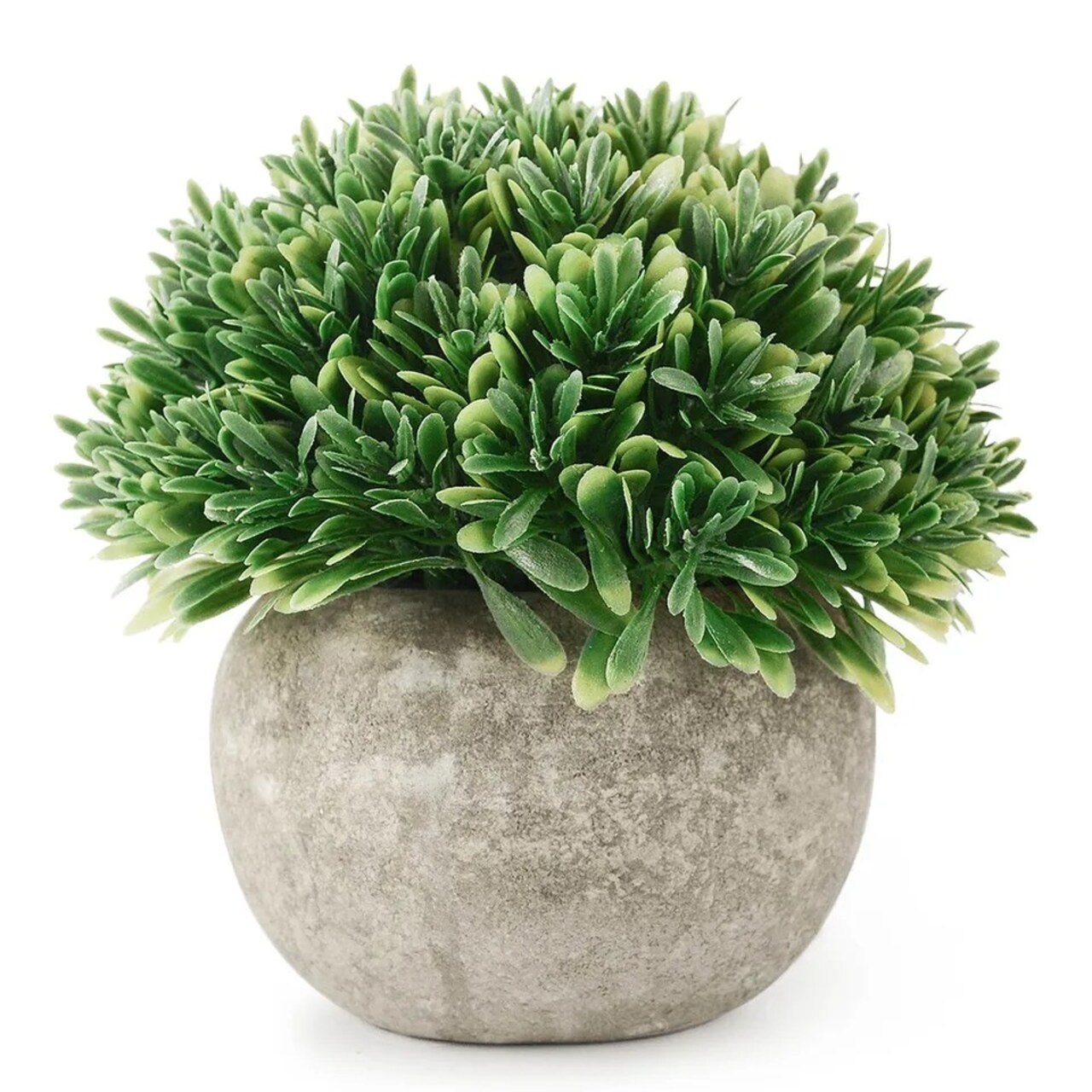 Artificial Plastic Potted Plant Mini Topiary Plants Desk Office Home Decor